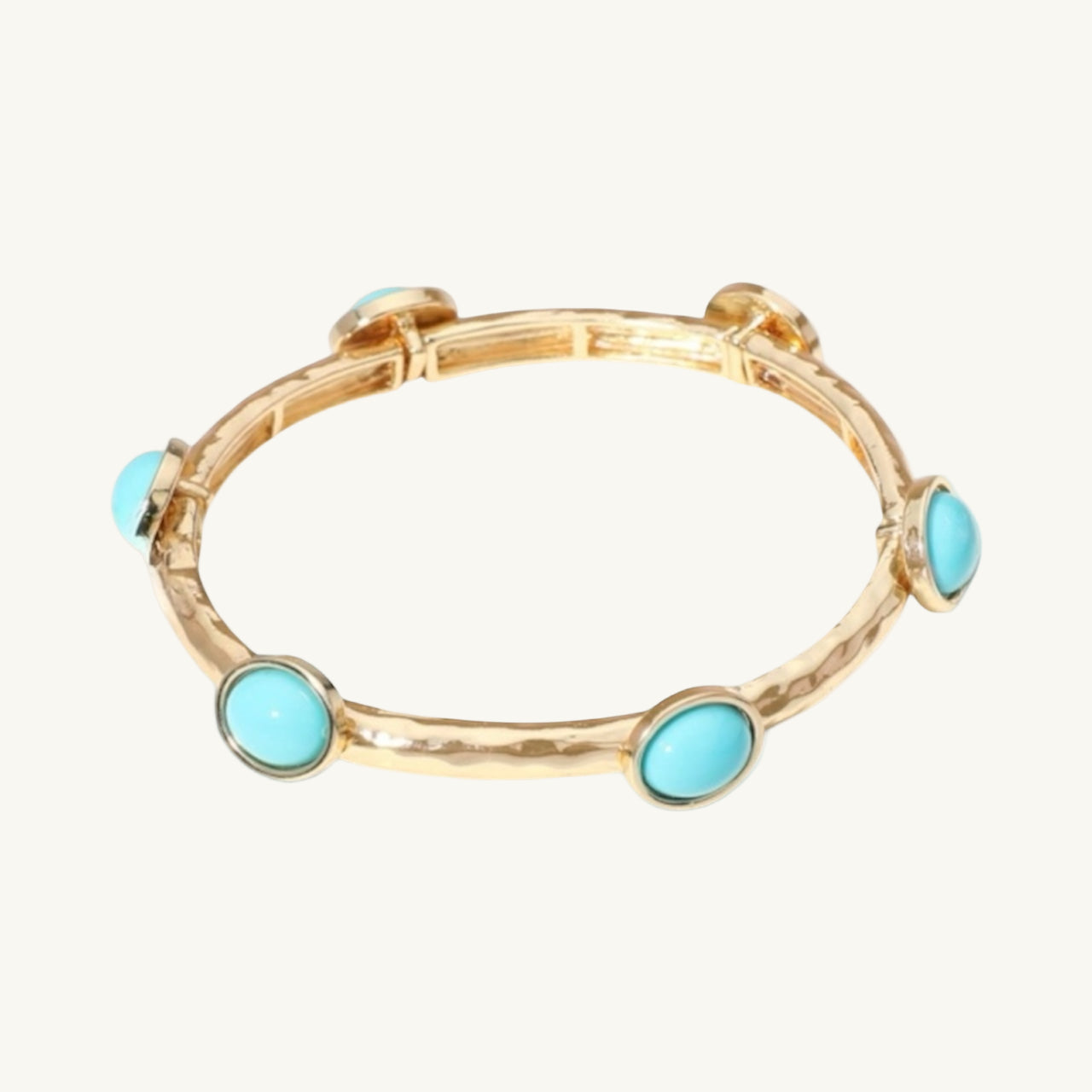 Turquoise Hammered Bangle
