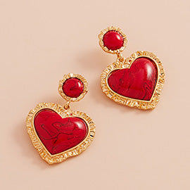 Crimson Heartbeat Earrings