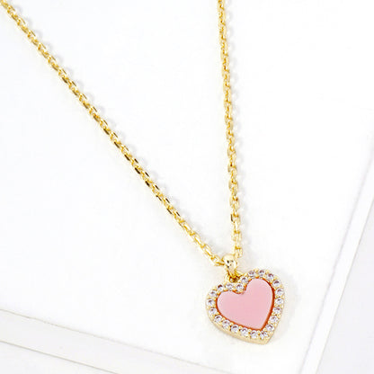 Blush Heart Necklace