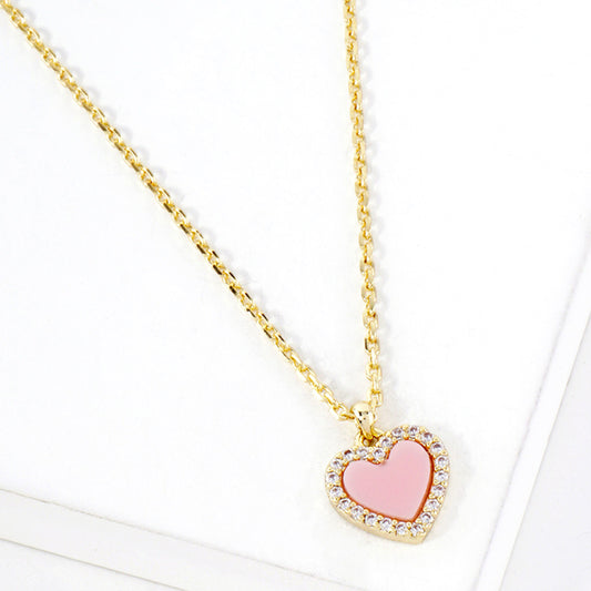 Blush Heart Necklace