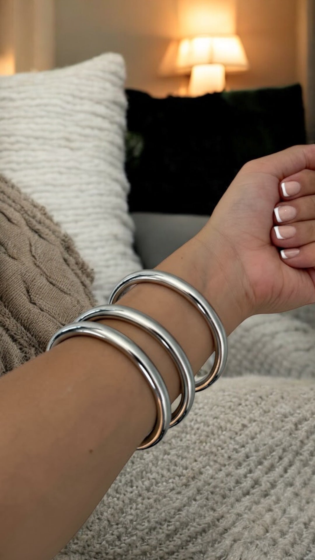 Silver Trio Bangles
