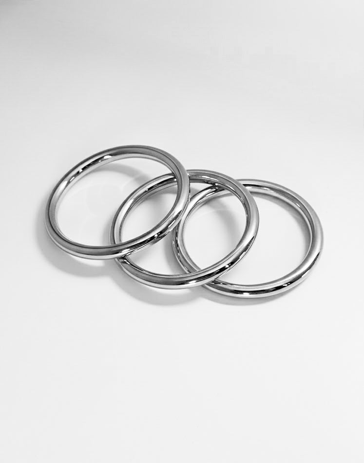 Silver Trio Bangles